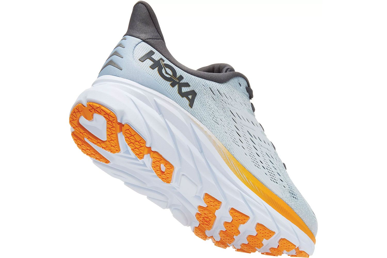 Hoka One One Clifton 8 Blue Fog - Angle Back Right