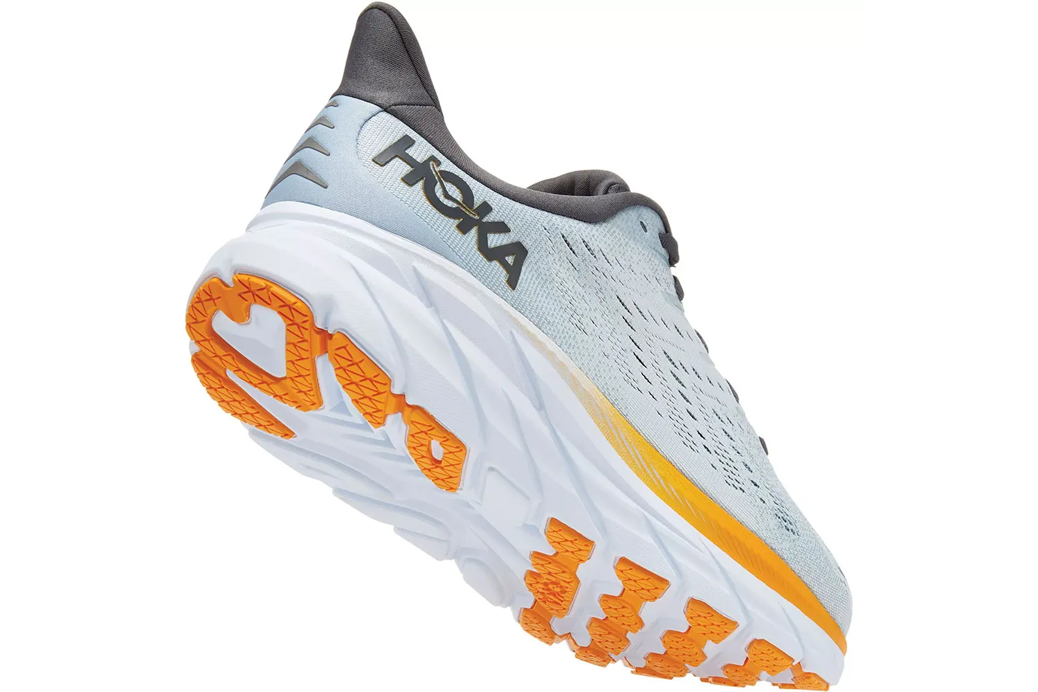 Hoka One One Clifton 8 Blue Fog - Angle Back Right