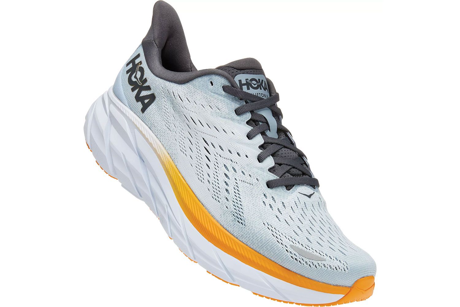 Hoka One One Clifton 8 Blue Fog - Angle Right