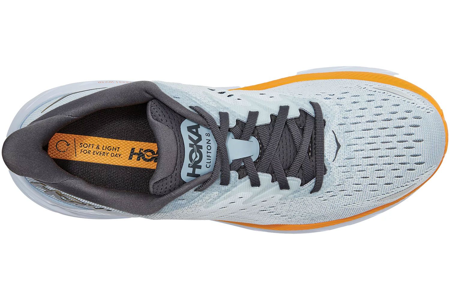 Hoka One One Clifton 8 Blue Fog - Top