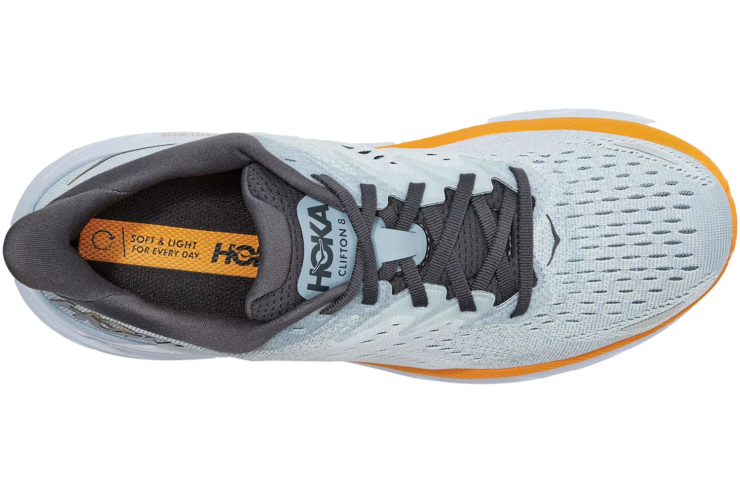 Hoka One One Clifton 8 Blue Fog - Top
