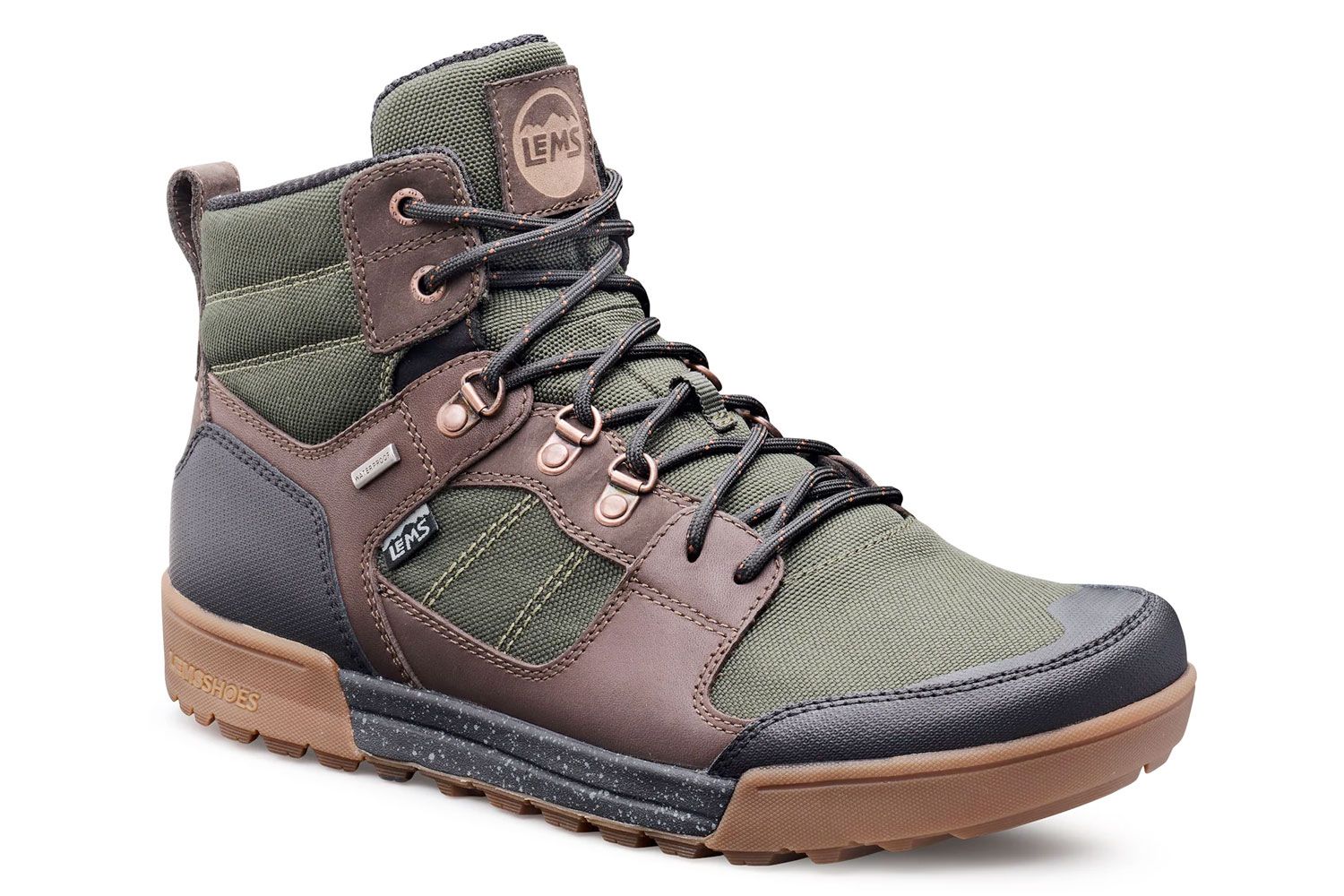 lems outlander waterproof boot angle