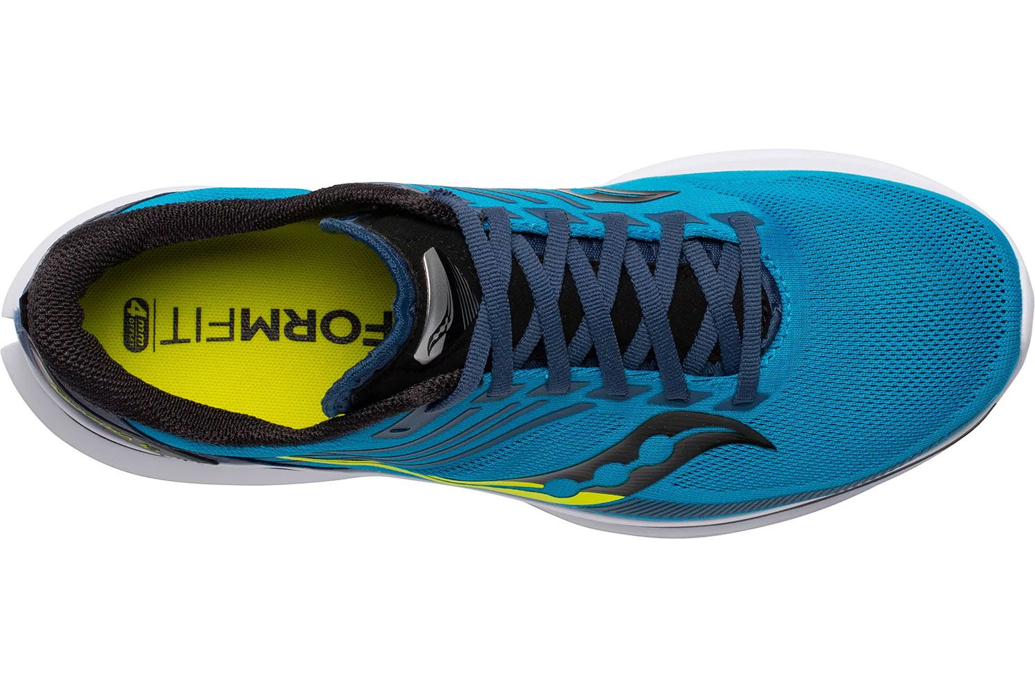 Saucony Kinvara 12 Blue Citron Top